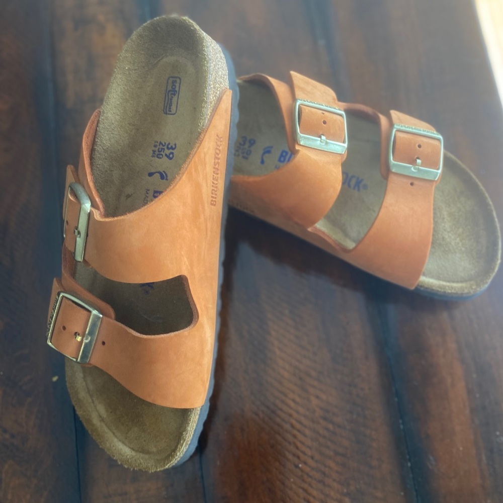 Birkenstock Brown and Orange Sandals Ultimate Comfort